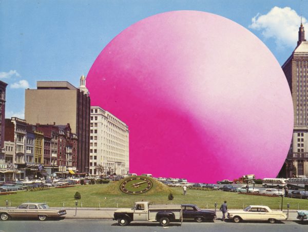 Sphère (rose), photomontage, 2022, Jeremy Gabin
