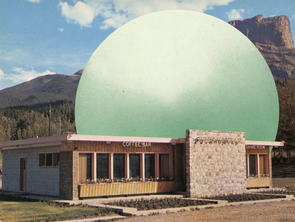 Sphère (vert), photomontage, 2020, Jeremy Gabin