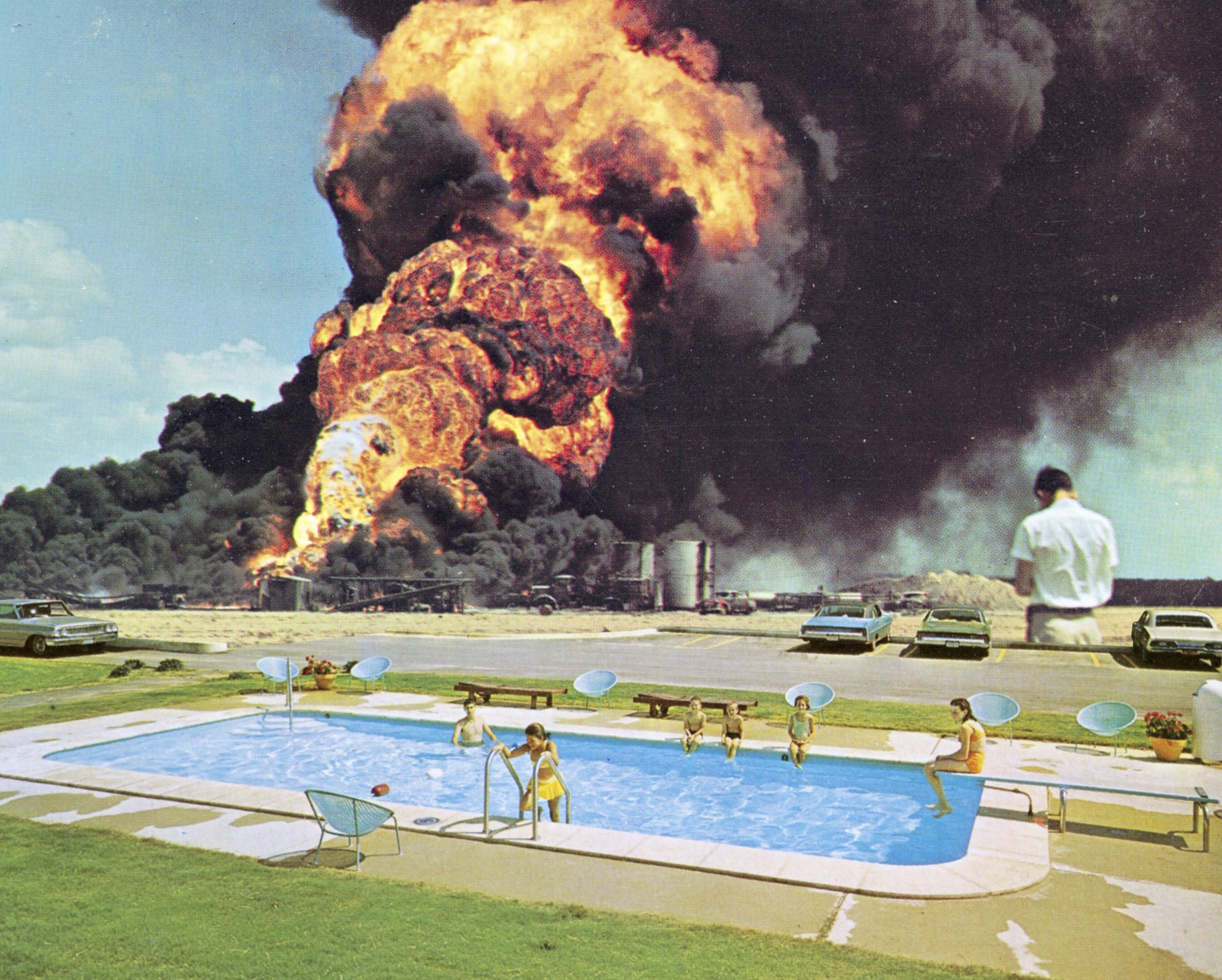 Fire, photomontage, 2020, Jeremy Gabin