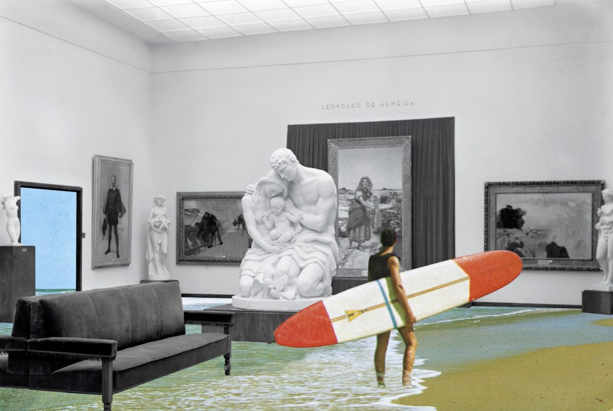 Surf (museum), photomontage, 2020, Jeremy Gabin